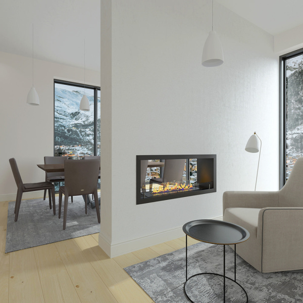 Сквозной Биокамин Firezo Finestra 1000